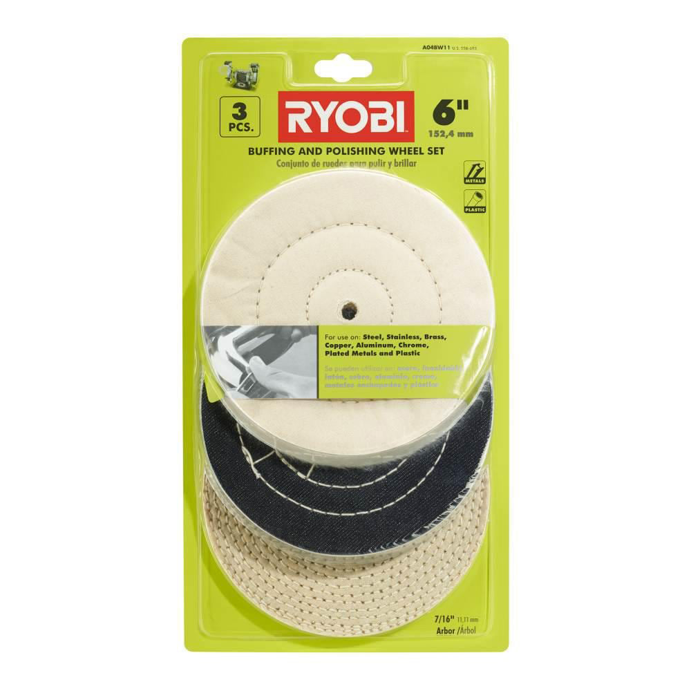 3PC 6" Buffing Wheel Set - A04BW11