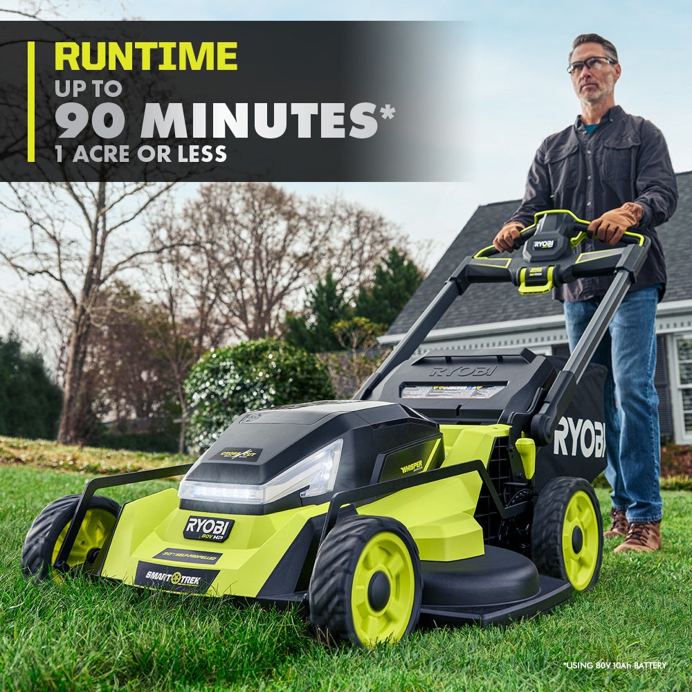 80V HP Brushless 30" Self-Propelled Multi-Blade Mower Kit - RYPM8010