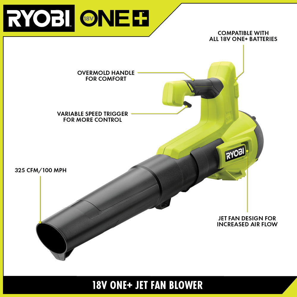 18V ONE+ 325 CFM Jet Fan Blower - P21013BTL