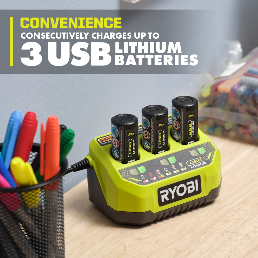 USB Lithium 3-Port Charger - FVCH01