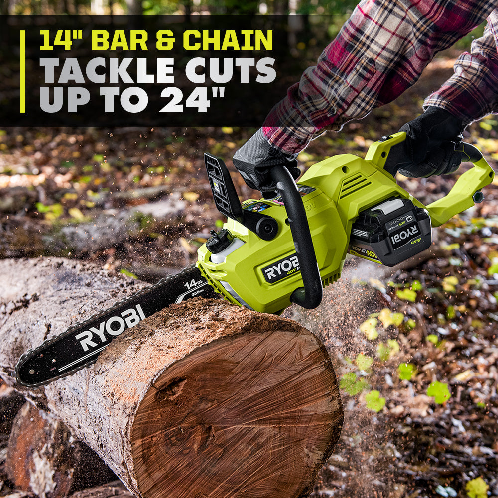 40V HP Brushless 14" Chainsaw - RY405010BTL