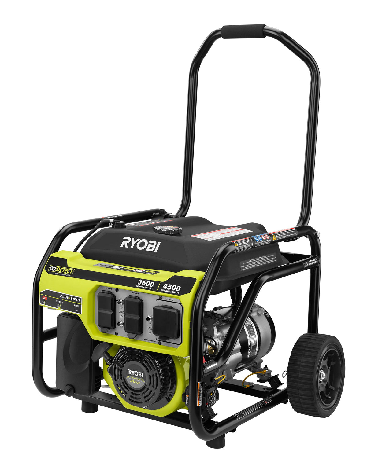 3600-Watt Generator with CO Shutdown Sensor - RY903622VNM