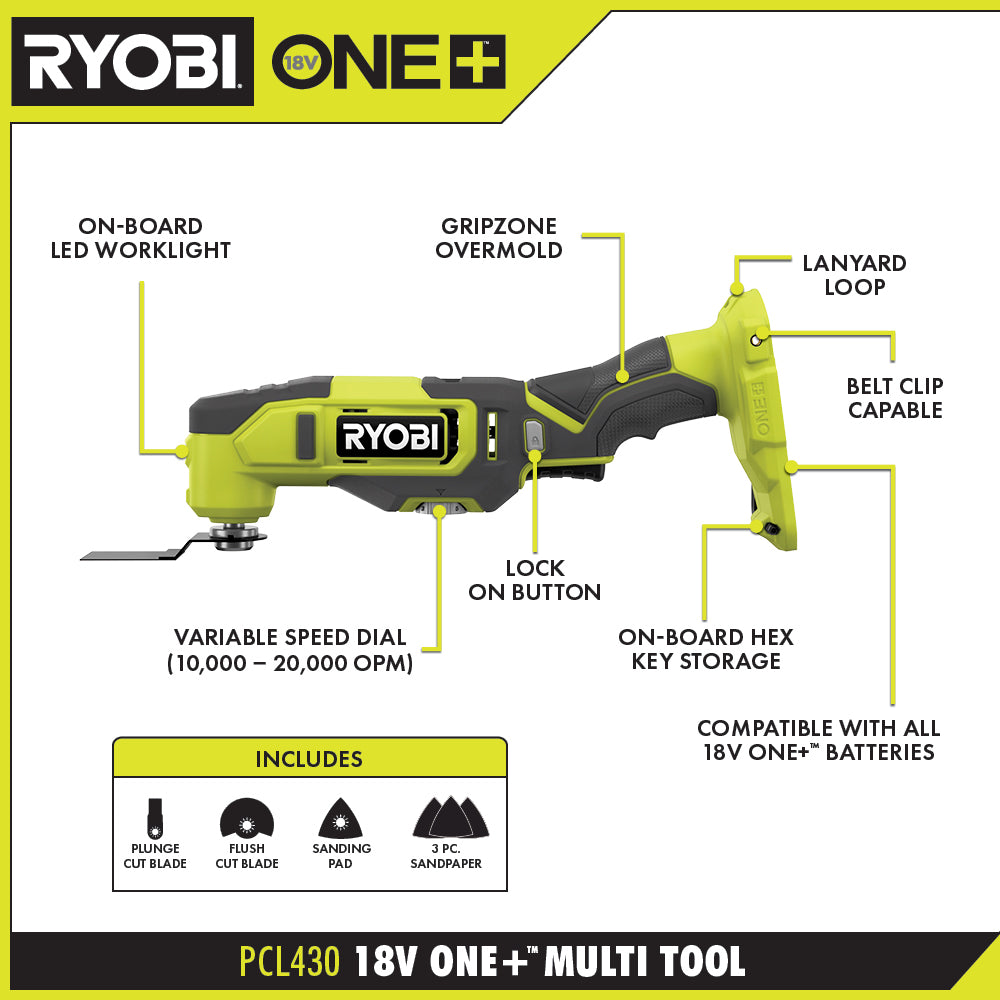 18V ONE+ Multi-Tool - PCL430B