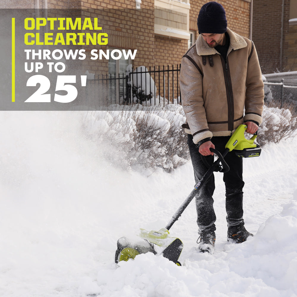 40V 12" Wheeled Snow Shovel Kit - RY408130
