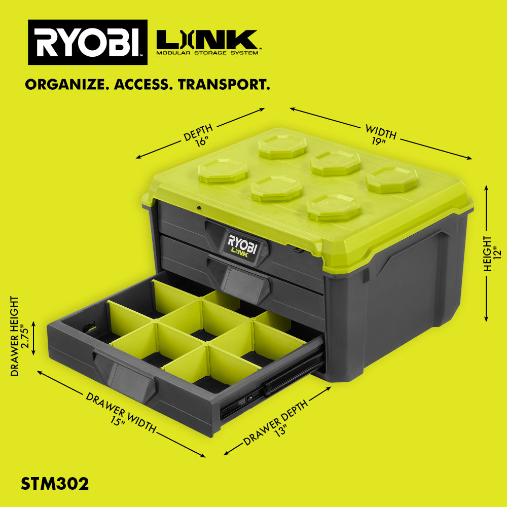 LINK 3-Drawer Tool Box - STM302