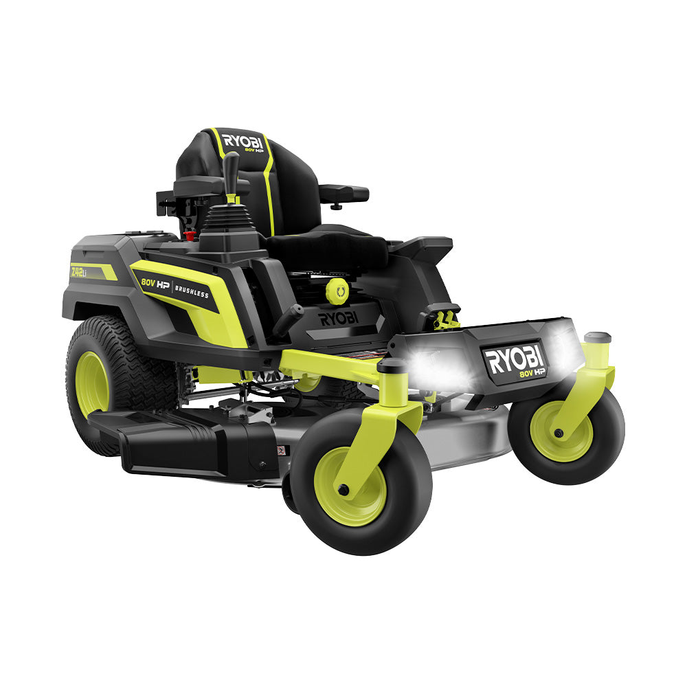 80V HP Brushless 42" Lithium Electric Zero Turn Riding Mower Kit - RYRM8021
