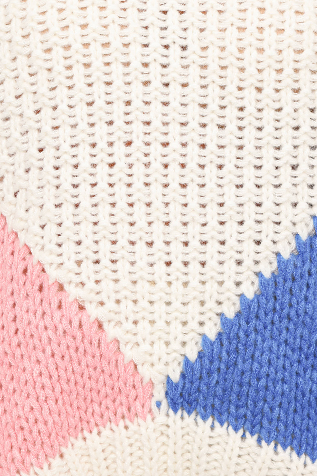 Koda Pattern Knit Sweater - White Multi